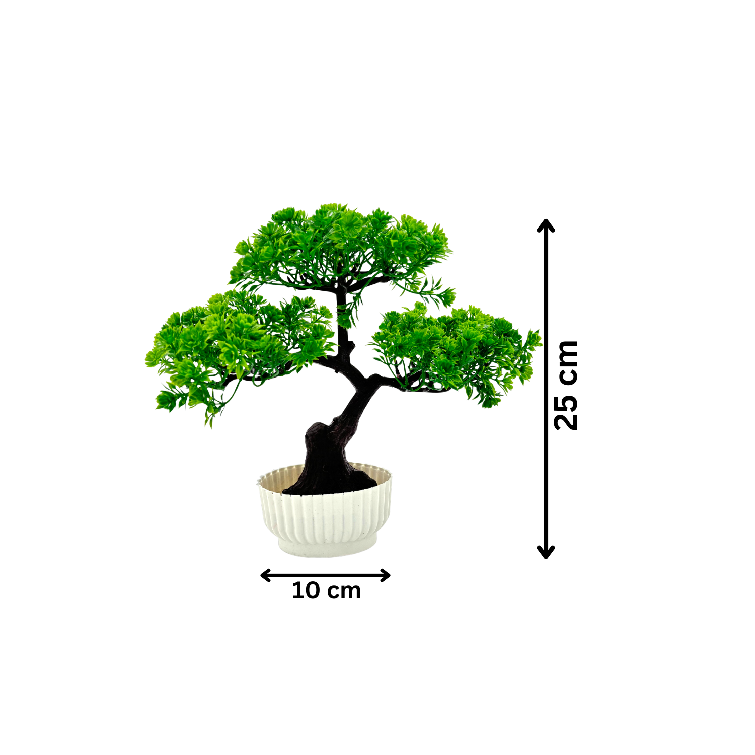 Artificial Red and Green for Home Decorarion Tree with Pot for Home Center Livingroom Table Shelf Entrance Office (Pack Of 2) (RV-AP13) - Image 2